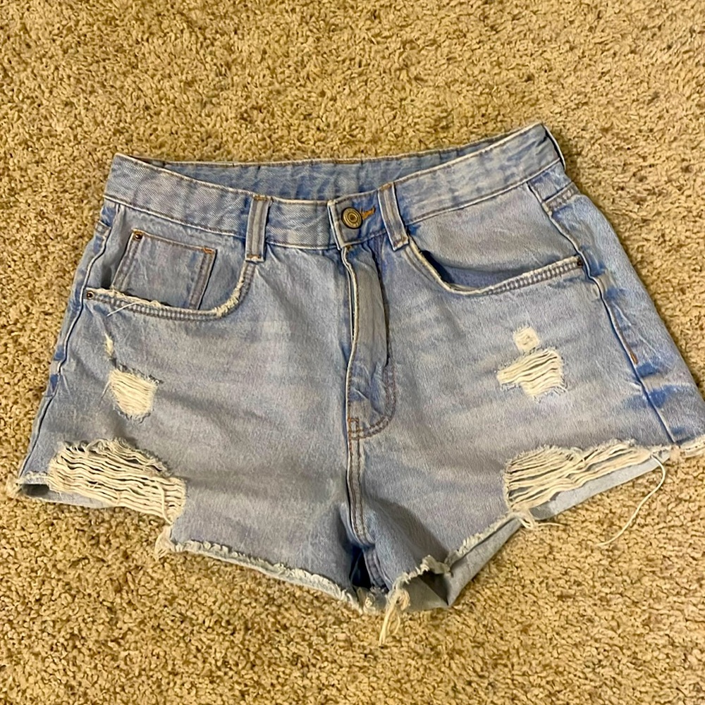 Zara trafaluc jean cut off shorts size 27 #66